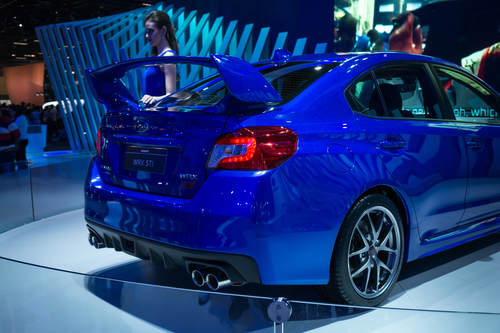 Image of a Back side view of Subaru WRX